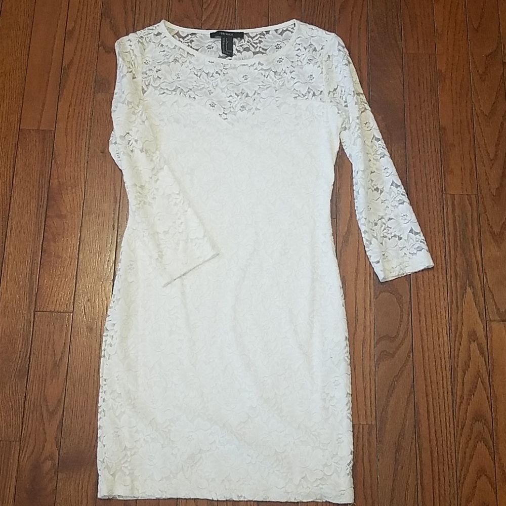 Forever 21 White lace dress